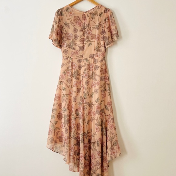 ASTR asymmetrical Floral Pink Dress size M - Picture 2 of 4